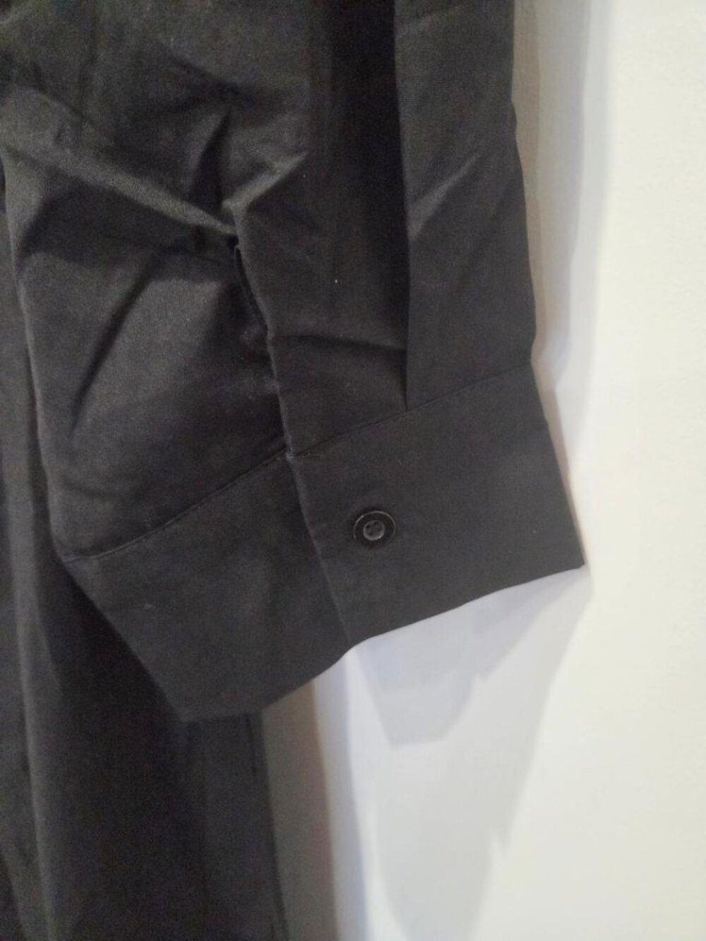 UOOZEE Polo Collar Black A-Line Swing Skirt Maxi Dress with Pockets Sz L/XL NWT - Picture 11 of 15